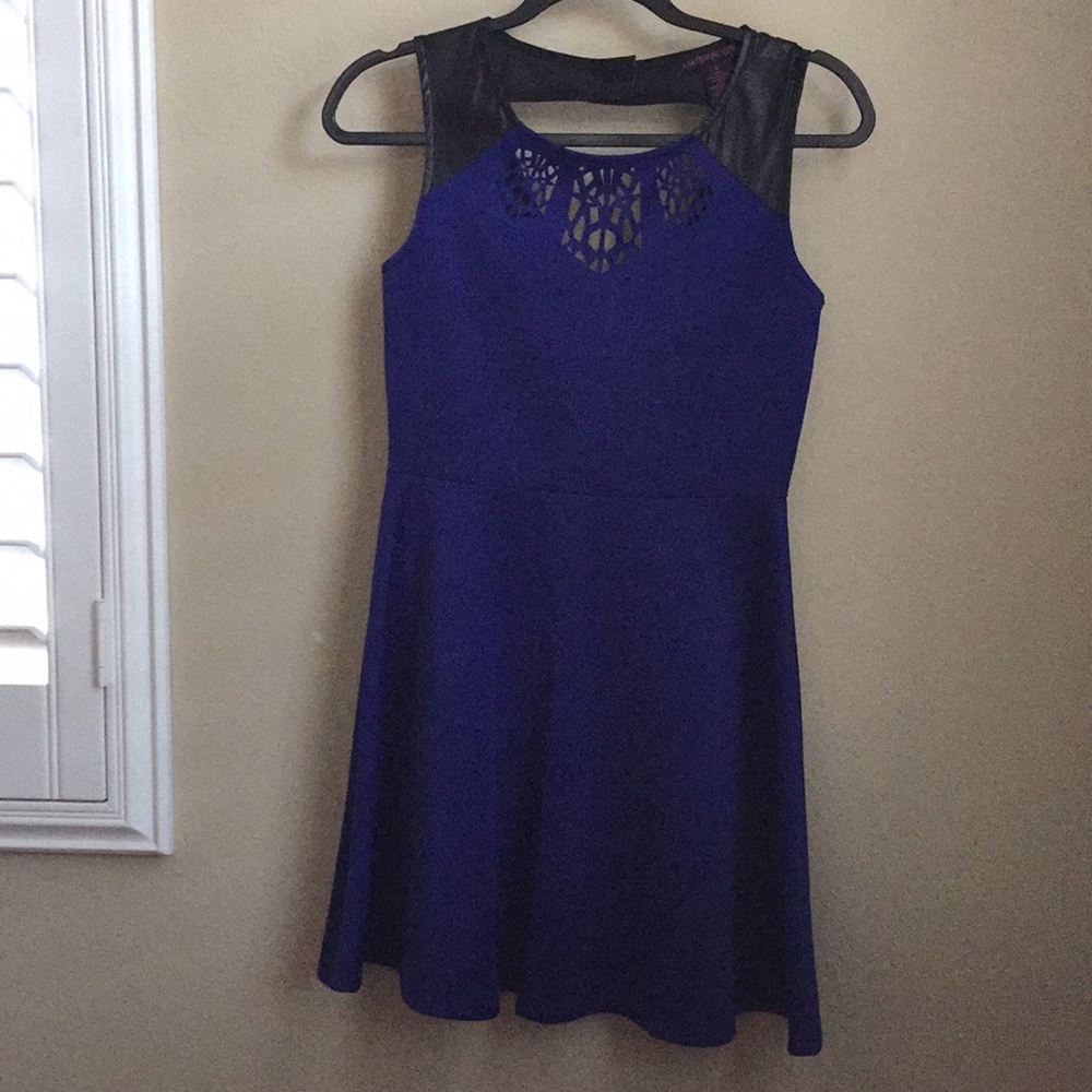 Blue and Black Dress